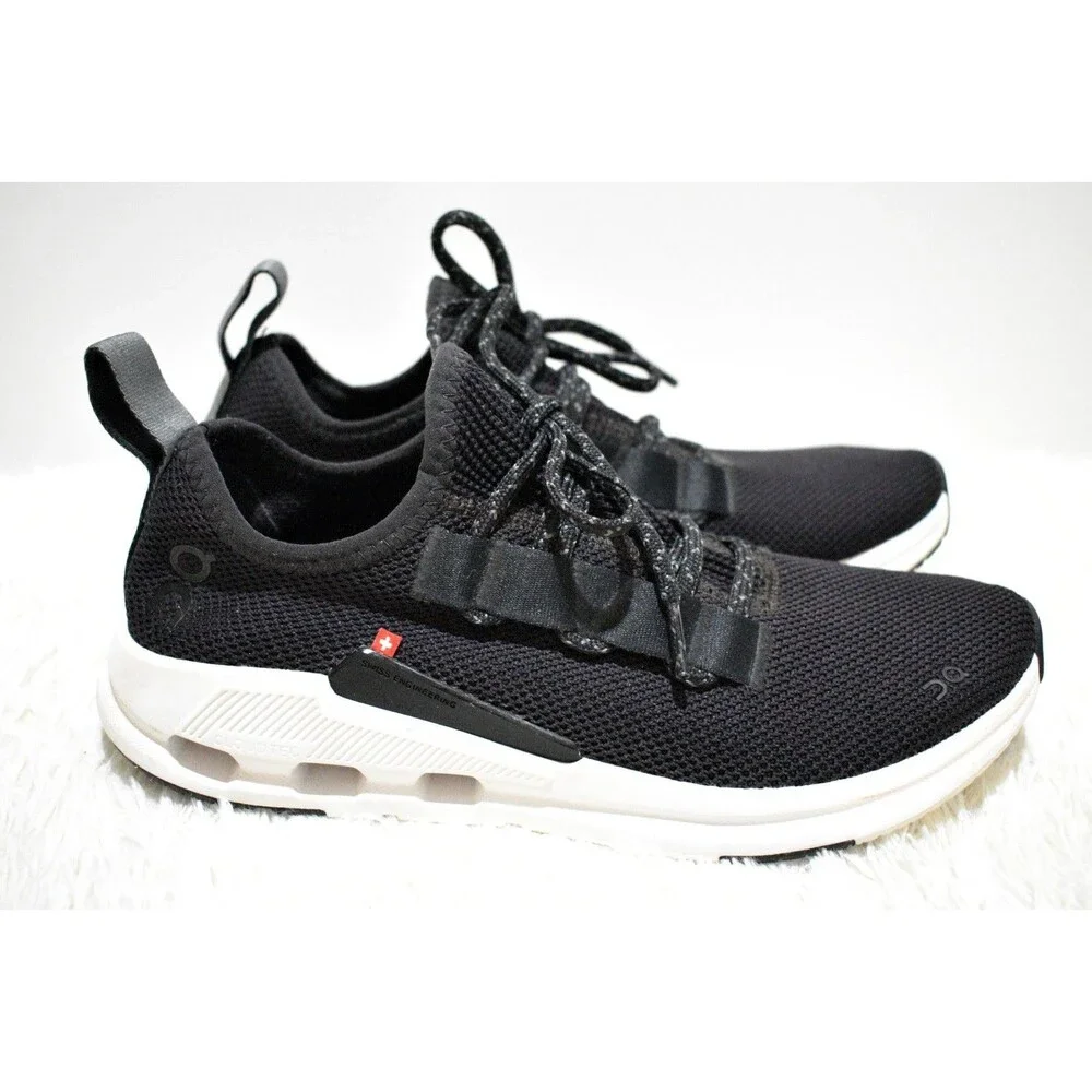 On Cloudeasy Womens Running Athletic Sneaker Black White 76.98441 US 8.5 EU 40